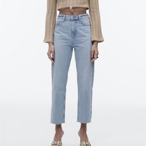 NWT Zara straight light wash blue jeans